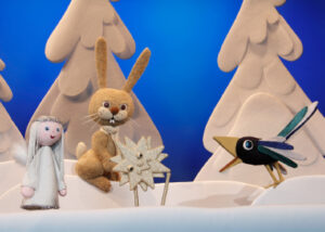 Hase Hoppla und der Weihnachtsbaum (Postkarte)