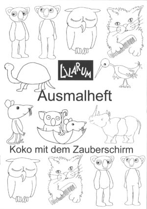 Koko mit dem Zauberschirm (Ausmalheft)